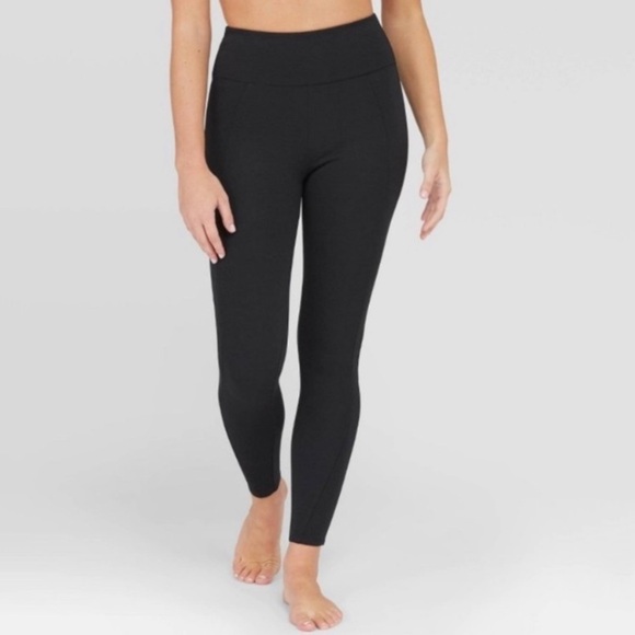 NEW Assets by Spanx Black Ponte Shaping Leggings - Picture 1 of 6